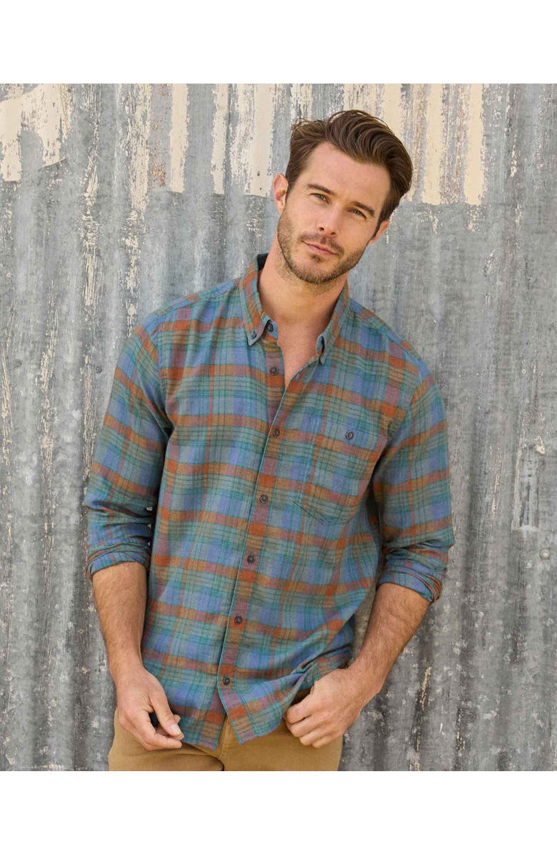 Toad & Co Airsmyth Long Sleeve Shirt, Alternate, color, Dark Roast Tonal Madras