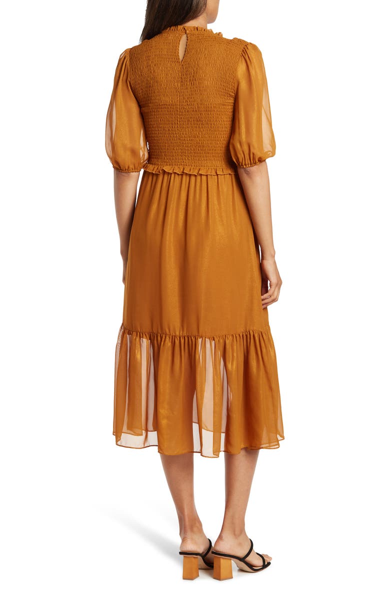 Nanette Lepore NANETTE NANETTE LEPORE Puff Sleeve Midi Dress, Alternate, color,