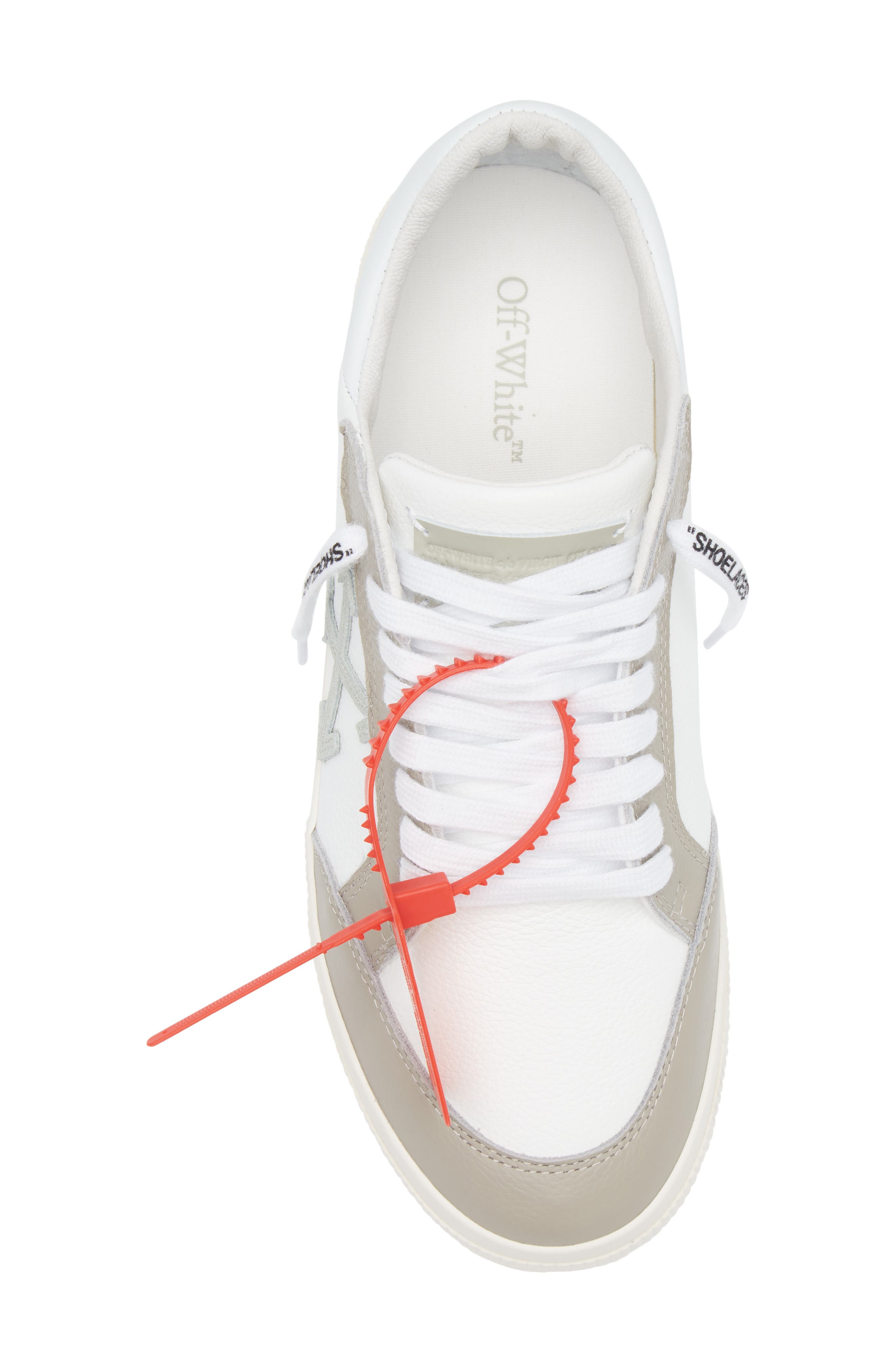 Off-White Low Vulcanized Sneaker, Alternate, color, White - Sage