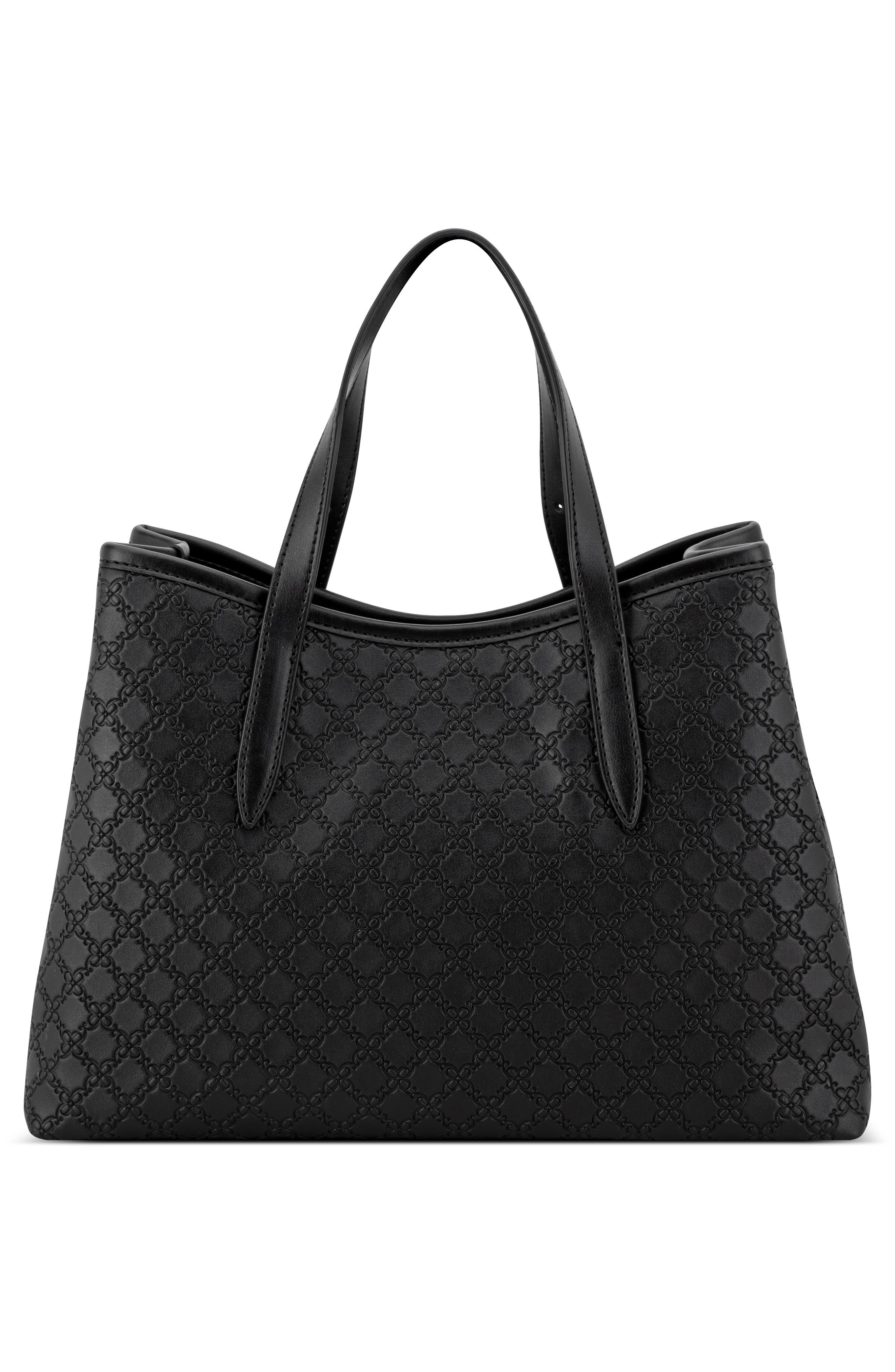 Nine West Kieran Satchel Bag, Alternate, color, Black