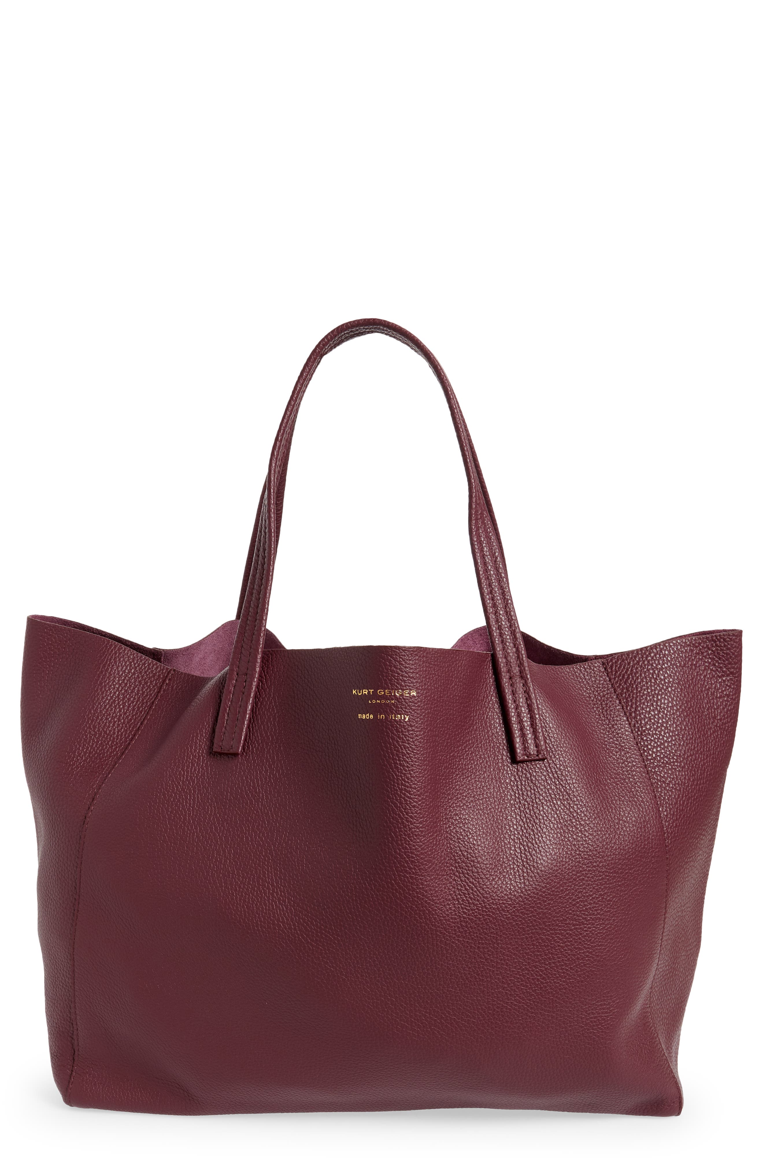 Kurt Geiger London Violet Leather Tote, Main, color, 