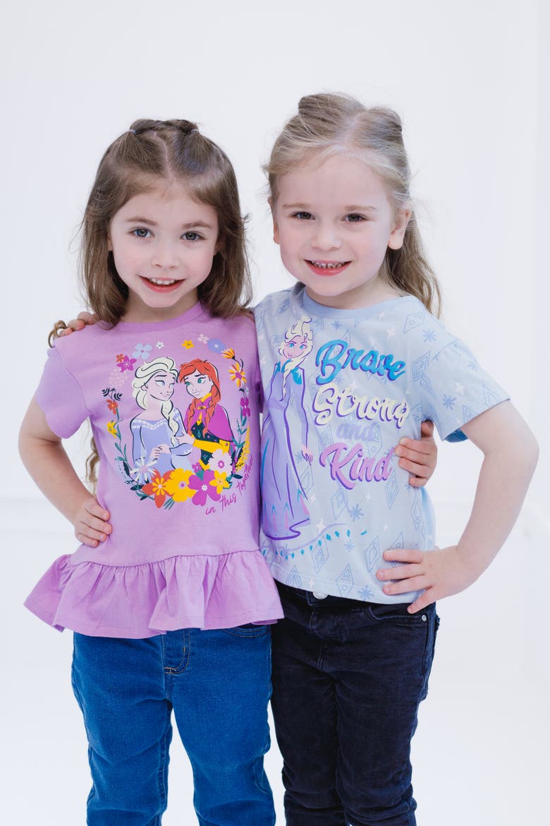Frozen 2-Pack Short Sleeve T-Shirts, Alternate, color, Frozen Purple Light