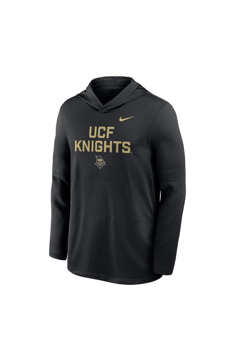 Nike Men's Nike Black UCF Knights Sideline Dri-FIT Lightweight Hooded Top, Alternate, color, Black