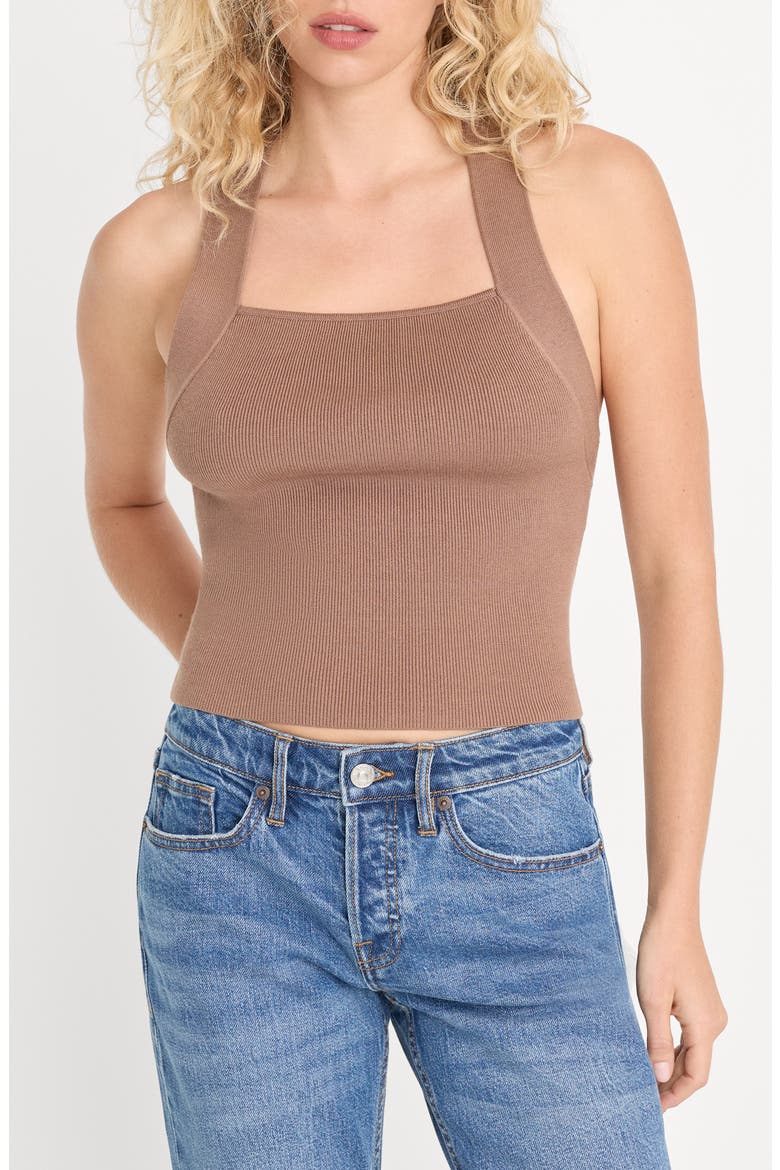 The Rib Strappy Tank, Main, color, HEARTH