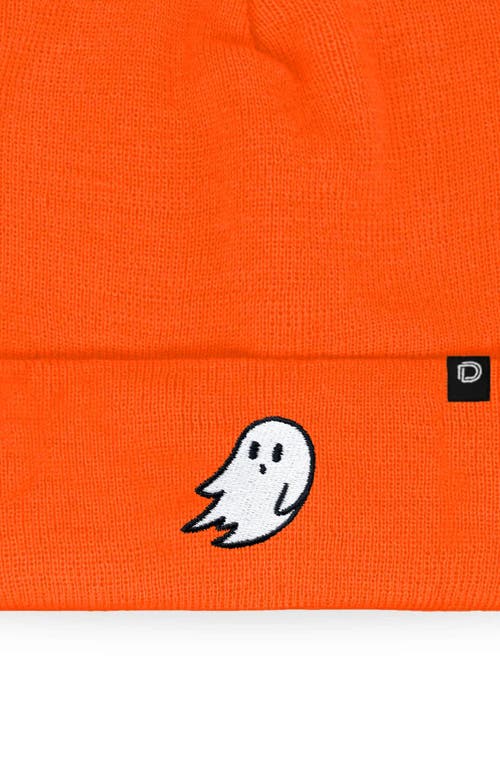 Dalix Ghost Beanie In Neon Orange