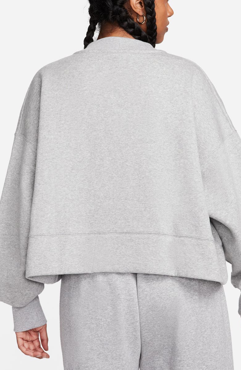 Nike Sportswear Phoenix Fleece Oversize Cardigan, Alternate, color, 063 063 Dk Grey Heather/Sail
