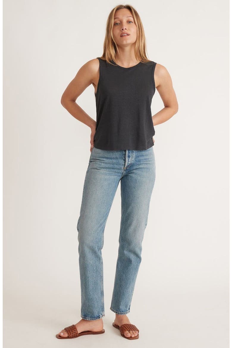 Crop Hemp & Cotton Tank, Alternate, color, BLACK