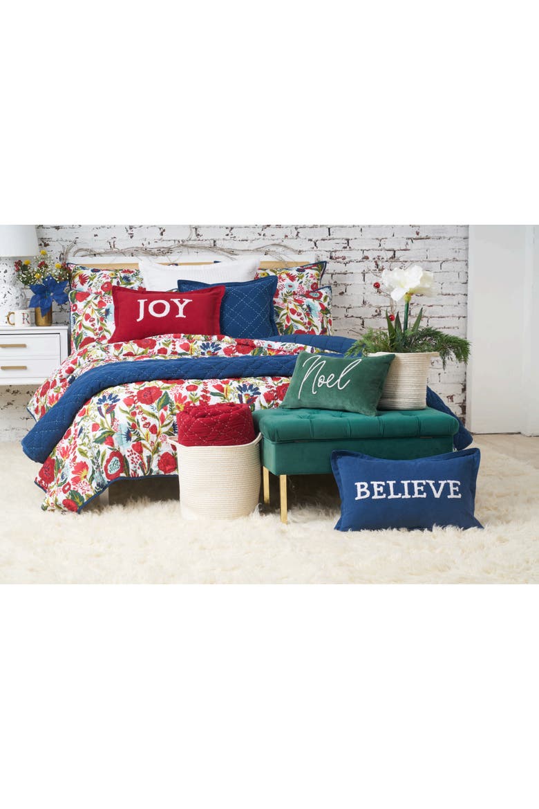 Elliot Quilted Comforters, Alternate, color, Red