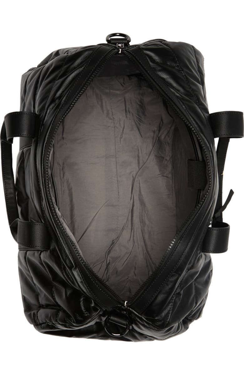 URBAN EXPRESSIONS HANDBAGS Metallic Quilted Puffer Duffle Bag, Alternate, color,