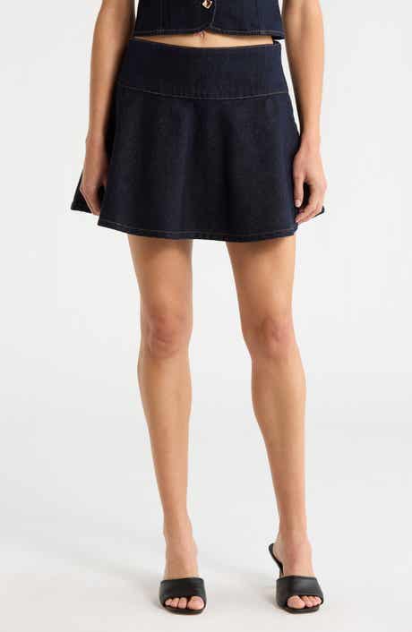 ASTR the Label Lennon Denim Miniskirt