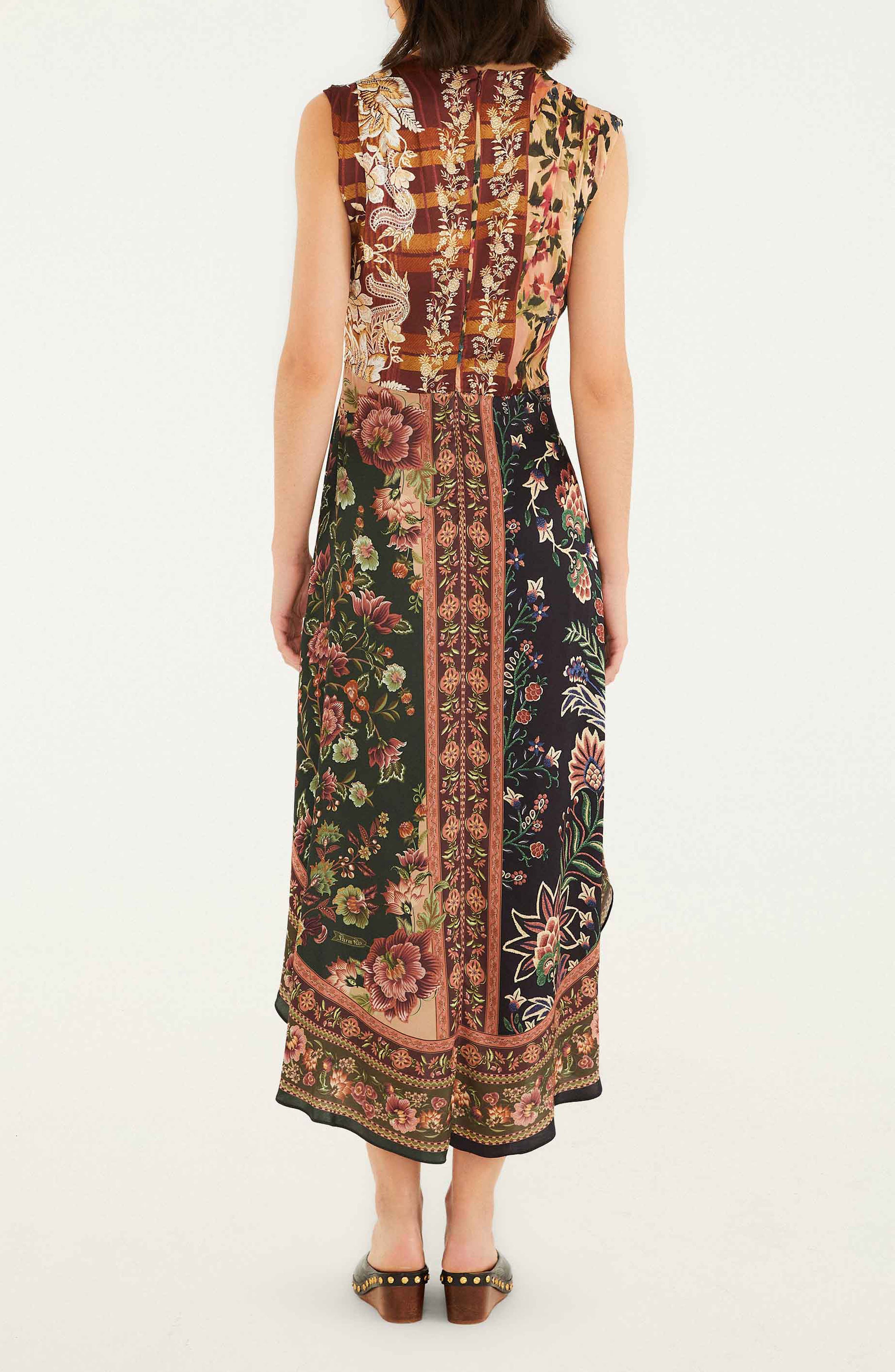 FARM Rio Winter Garden Mix Sleeveless Sundress (Women) | Nordstromrack