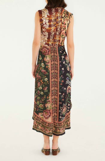 Winter Garden Mix Sleeveless Sundress