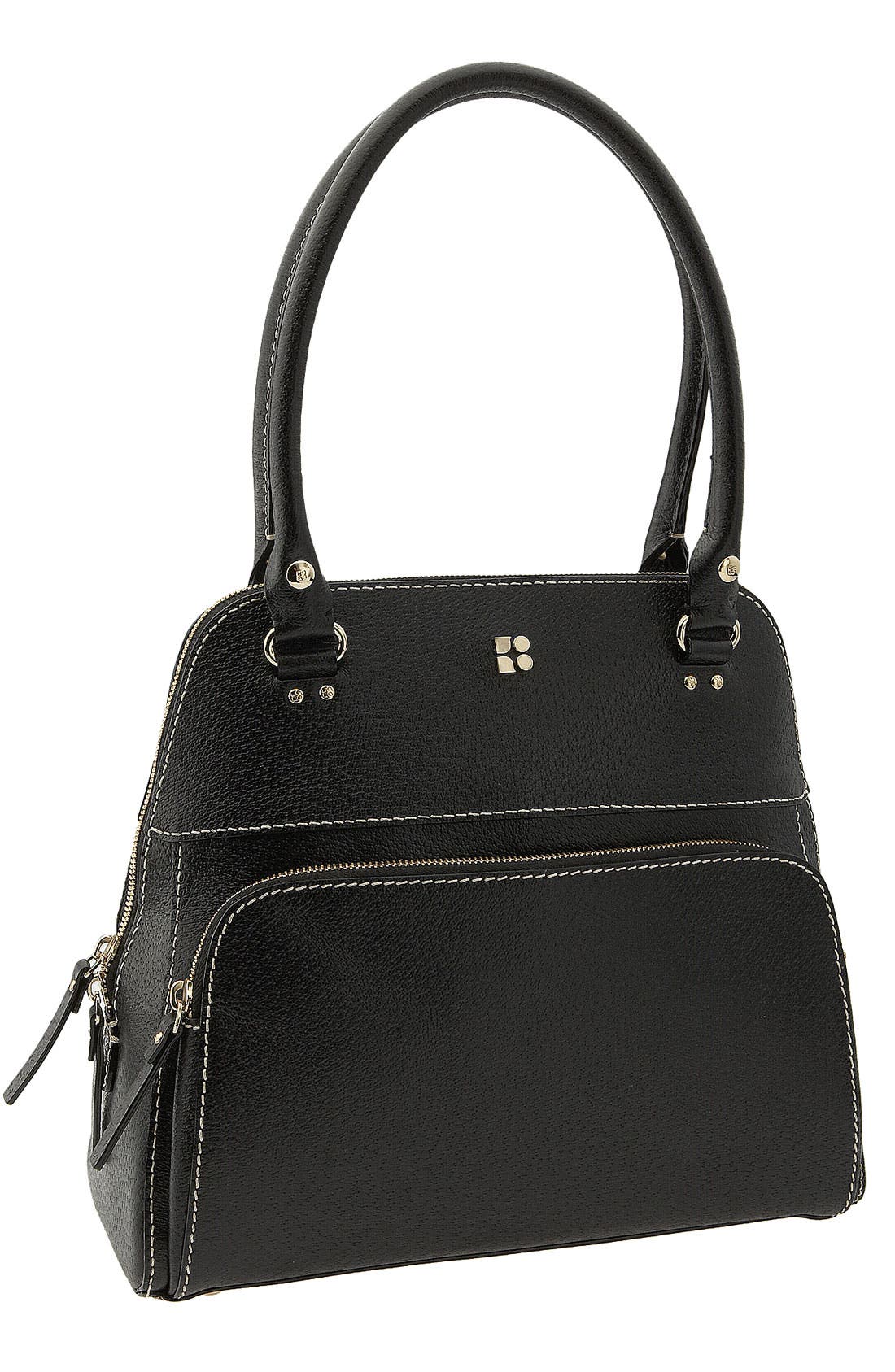kate spade 'tarrytown - small maeda' dome satchel, Main, color, BLACK