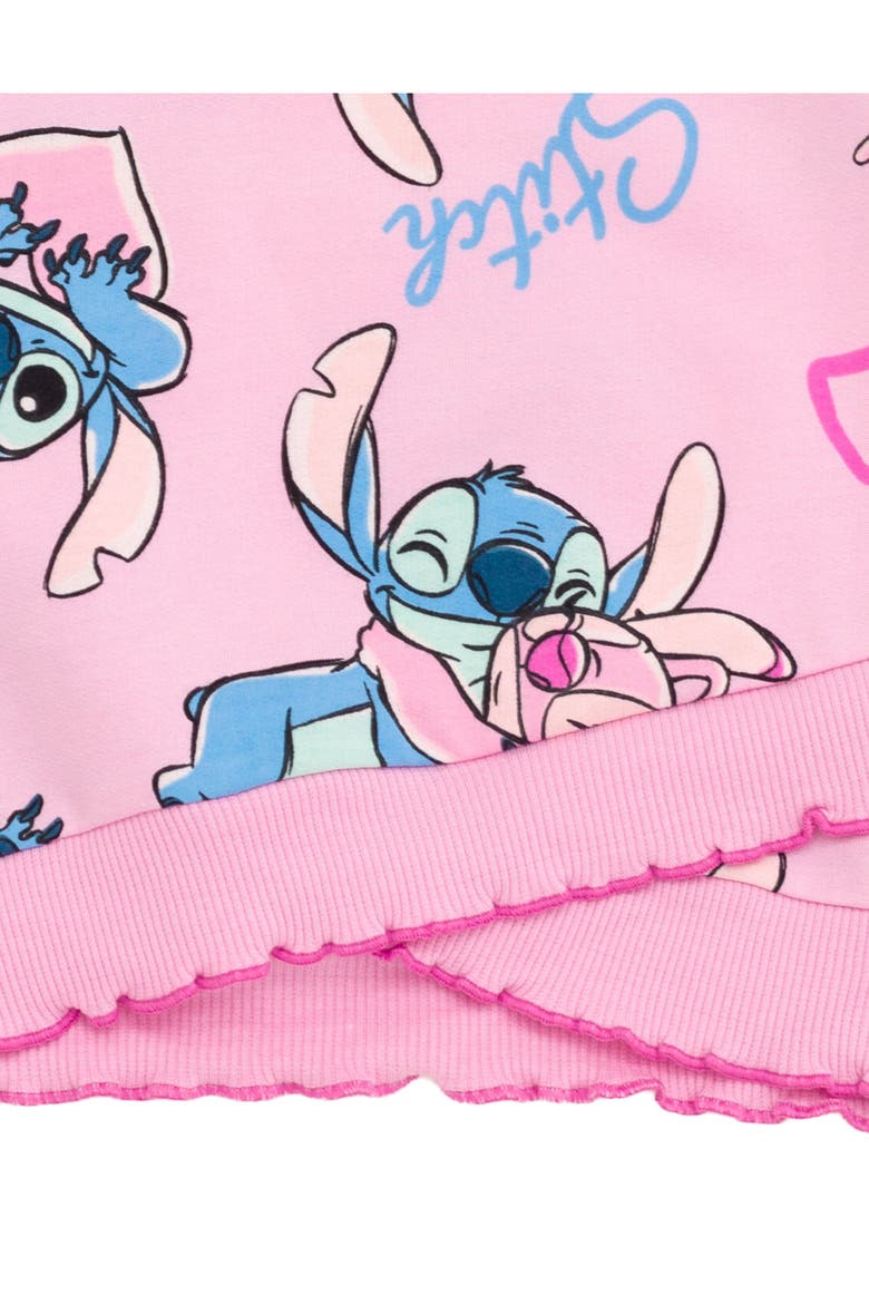Lilo & Stitch Fleece 2-Piece Sweatshirt and Pants Set, Alternate, color, Pink Stitch Angel
