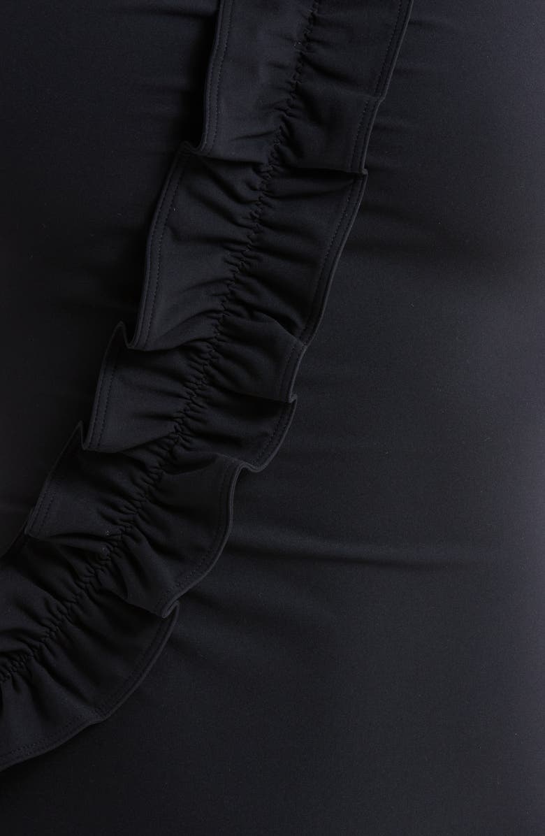 Ulla Johnson Capri Ruffle One-Shoulder Swimsuit, Alternate, color, 