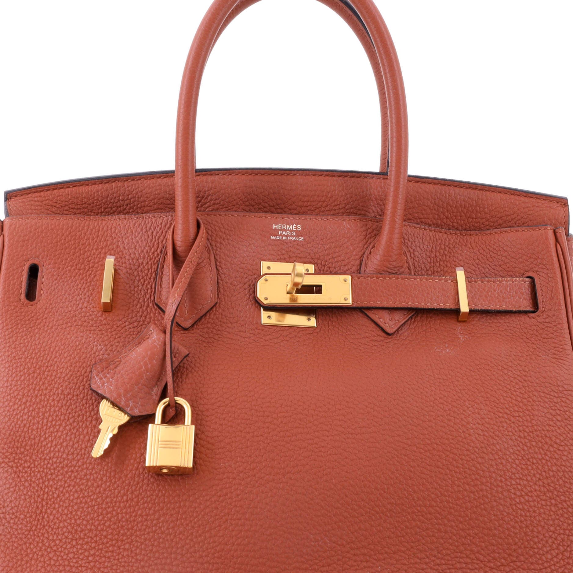 Birkin Handbag Brown Togo with Gold Hardware 30, Alternate, color, Cuivre