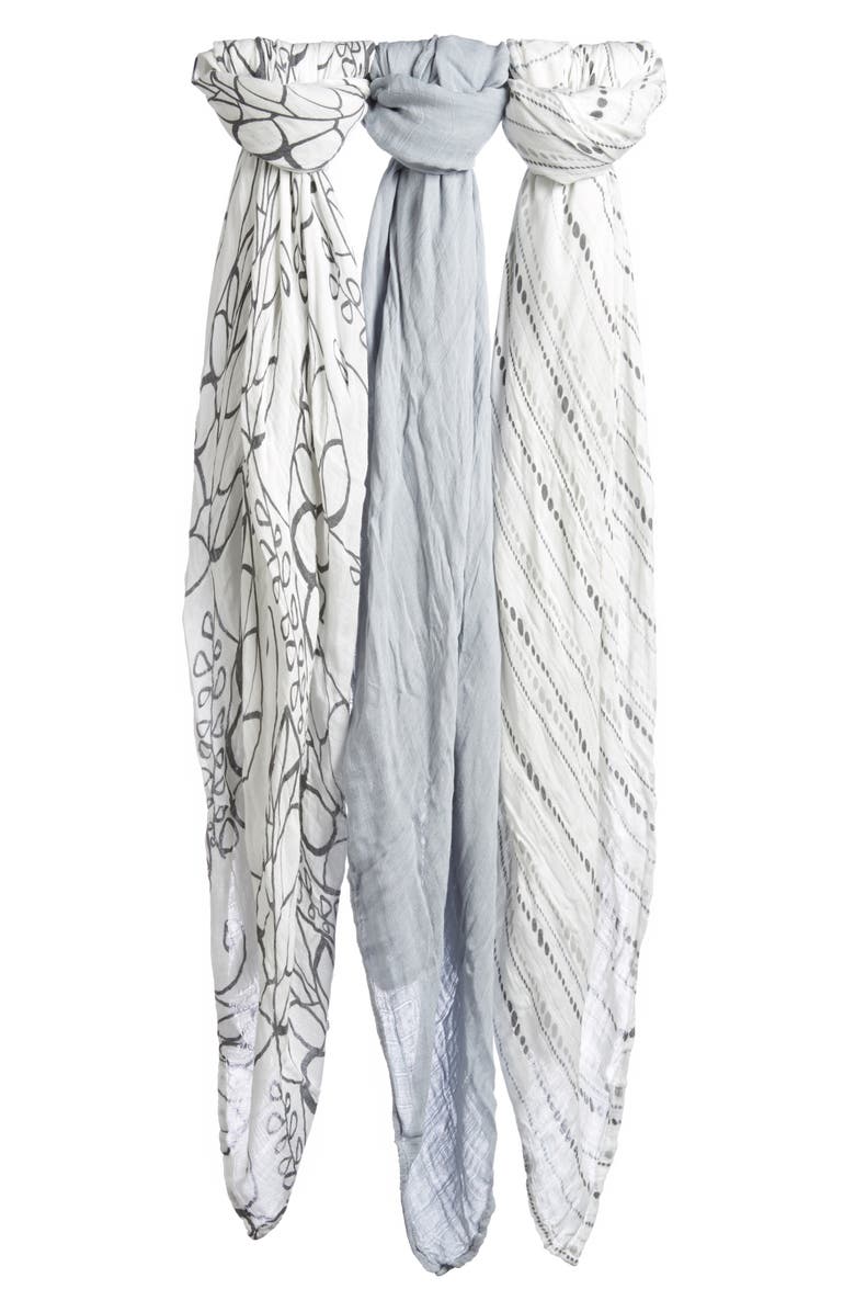 aden + anais 3-Pack Silky Soft Swaddling Cloths, Alternate, color, 
