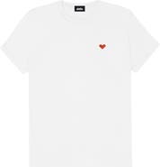 Dalix Womens Pixel Heart Jersey Relaxed Tee