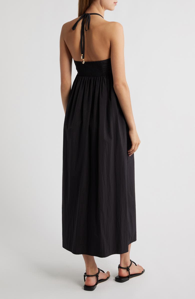 Rails Palazzo Halter Midi Dress, Alternate, color, Black