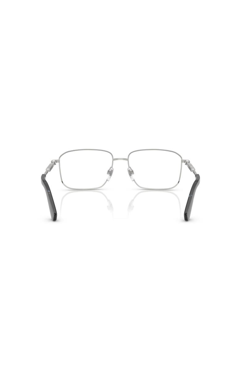 Burberry 56mm Rectangle optical glasses, Alternate, color, Silver