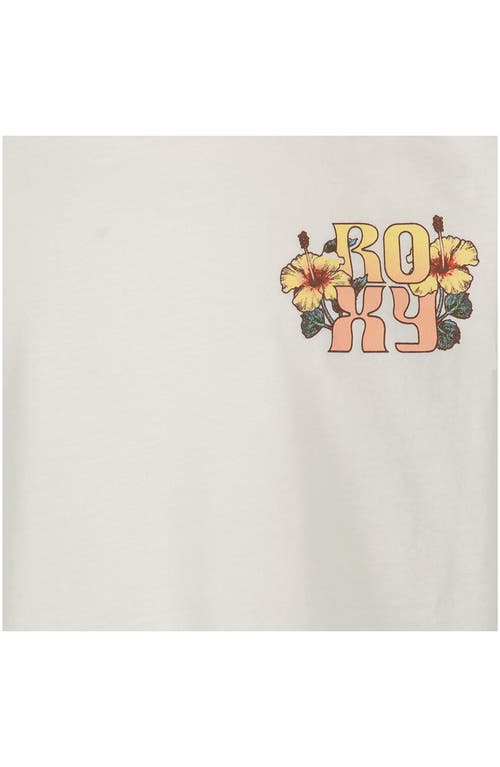 Roxy Kids' Soulflower Oversized Graphic Tee In Neutral