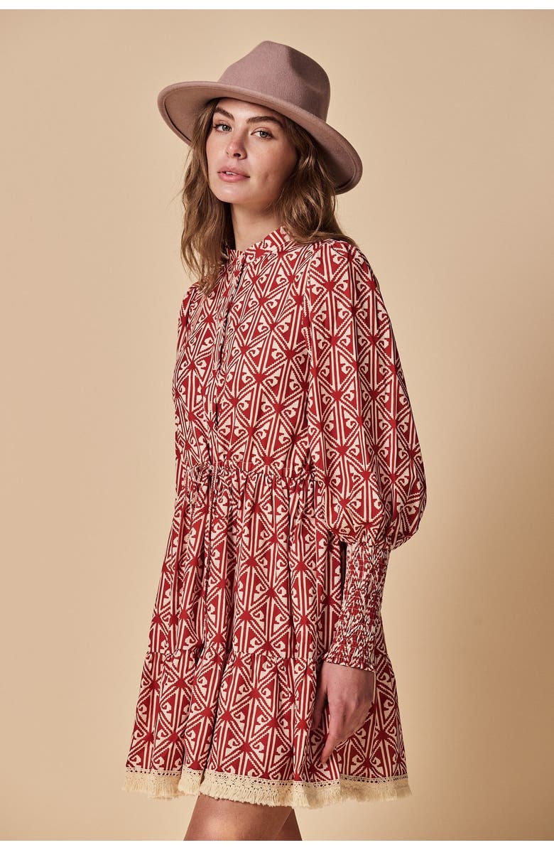 The Shirt The Brooke Dress, Alternate, color, Rust