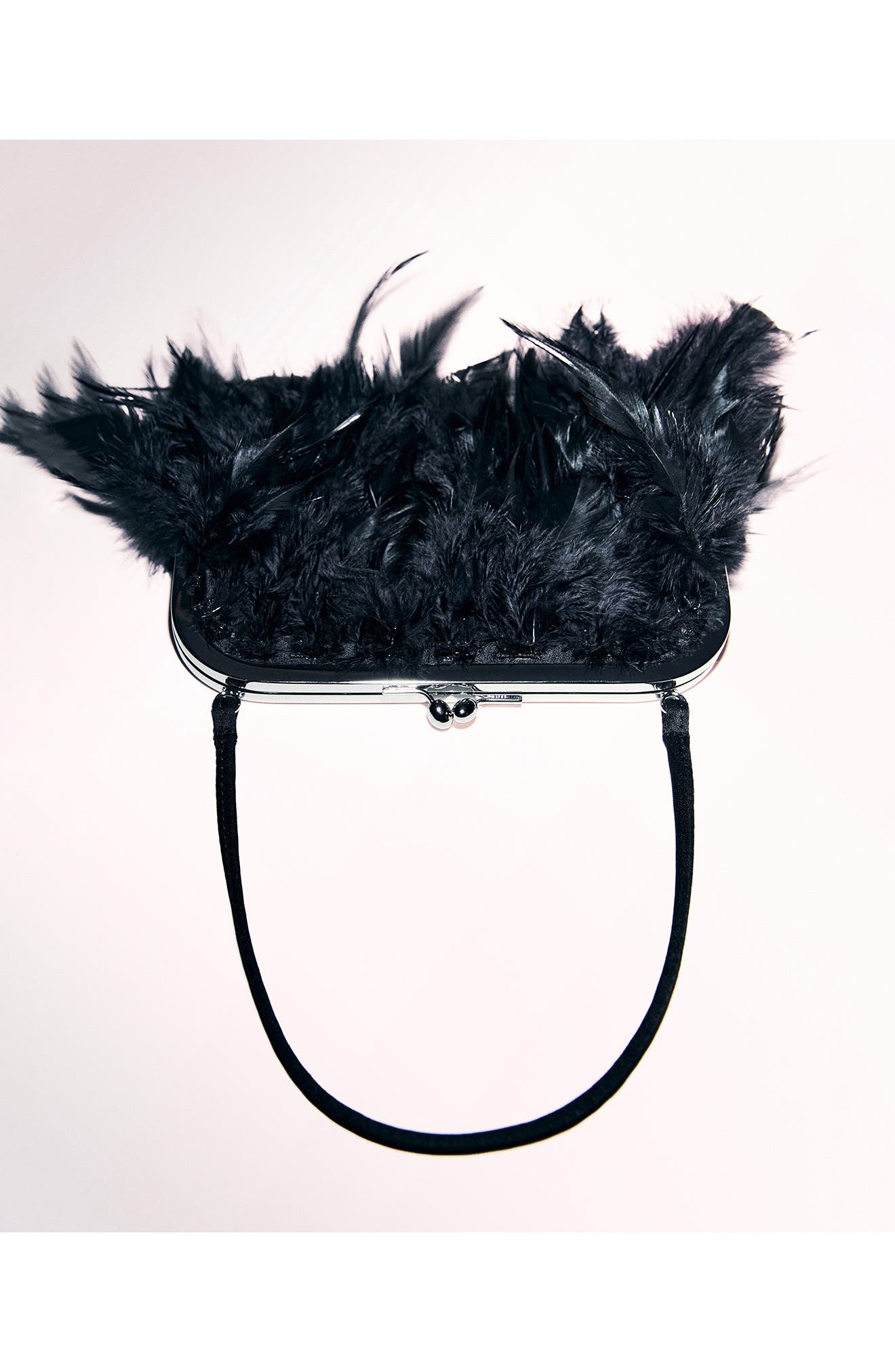 MANGO Feather Frame Handbag, Alternate, color, 