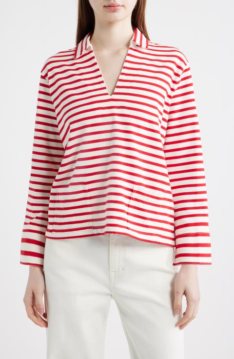 Mariner Stripe Jersey Top
