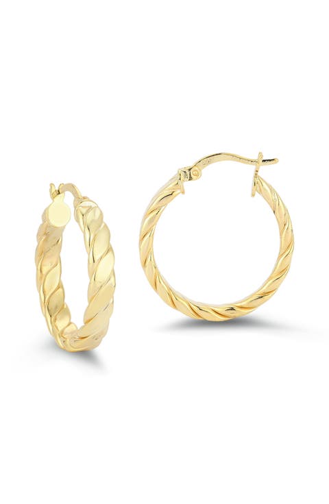 Twist Hoop Earrings