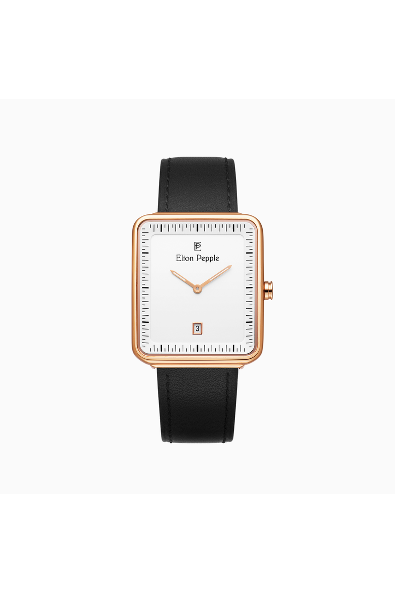 Men's Modern Oakton - Bucktown, 38mm, Main, color, Eggshell White/Black/Rose Gold