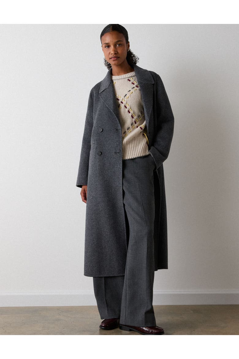 Relaxed Double Faced Coat, Main, color, Grey