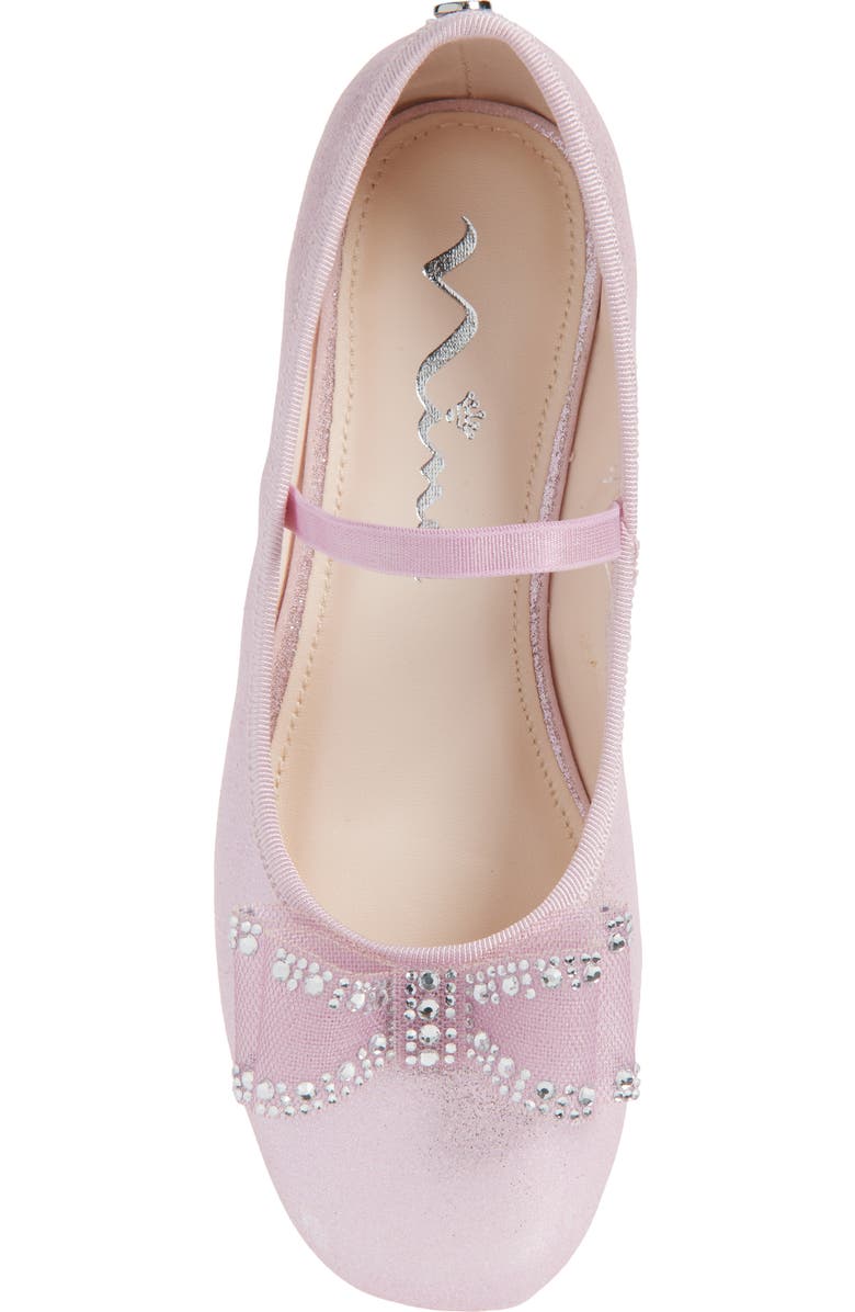 Nina Kids' Sidnee Mary Jane Flat, Alternate, color, Pink Shimmer