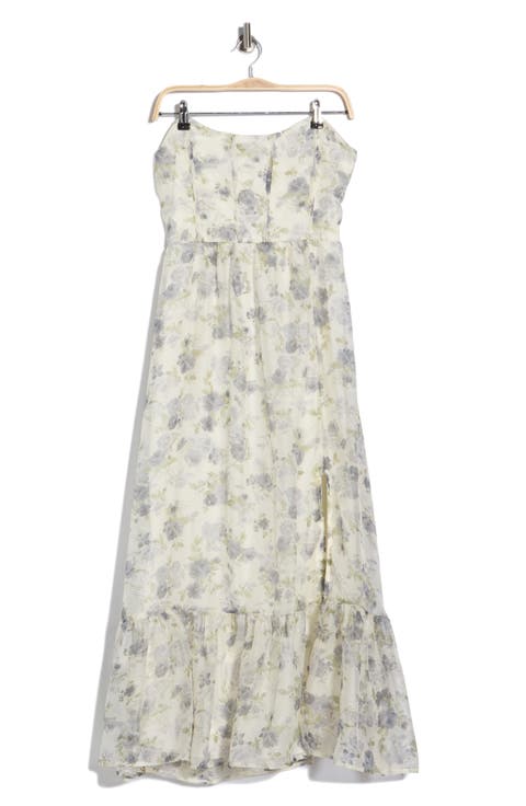 Floral Strapless Dress