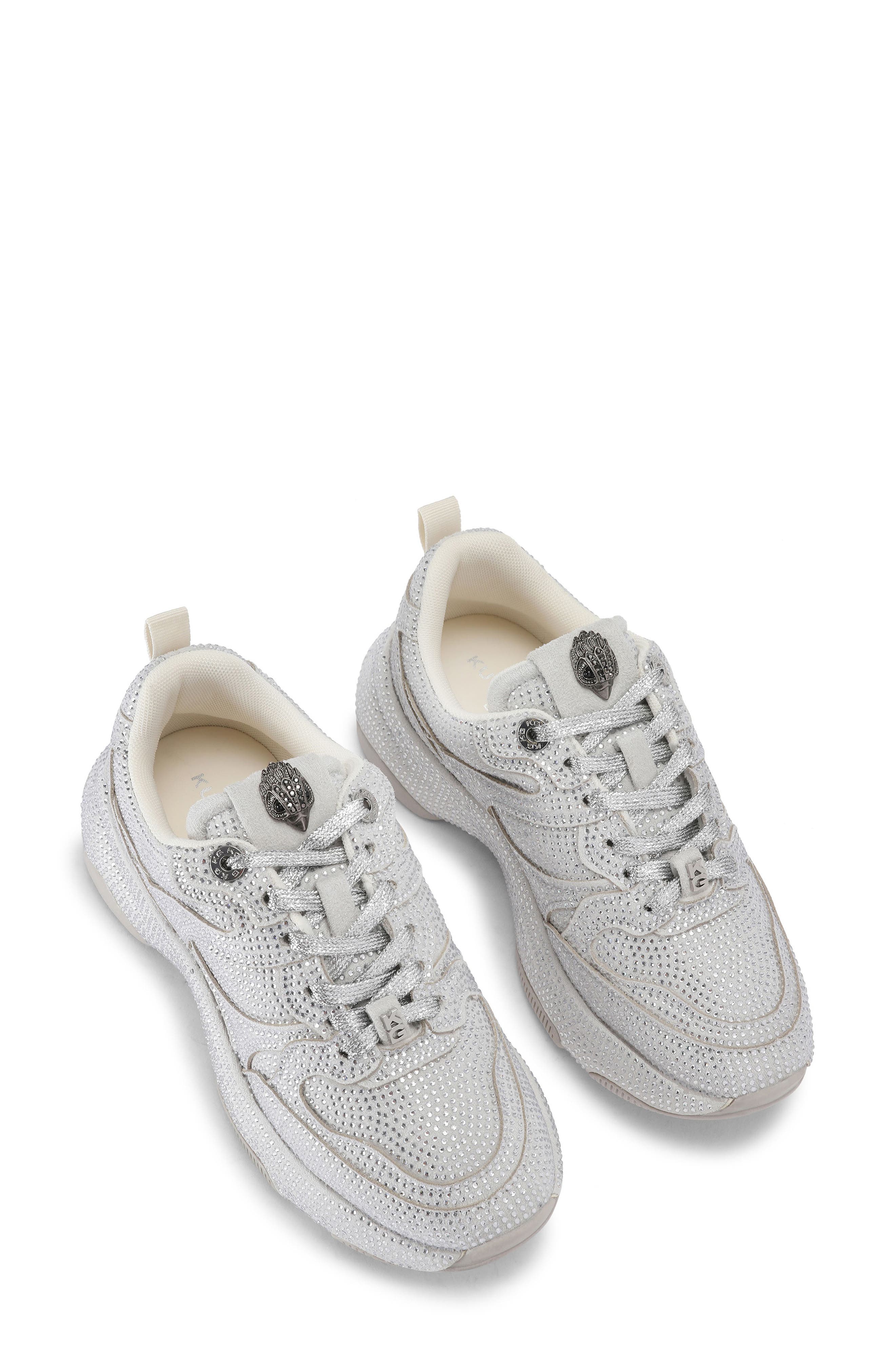 Starlight Embellished Running Sneaker, Alternate, color, SILVER