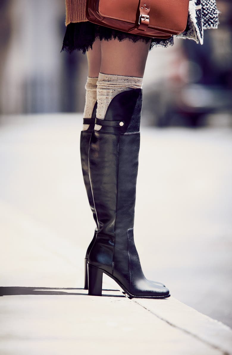 Louise et Cie 'Navaria' Over the Knee Leather Boot, Alternate, color,