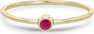 Zoë Chicco 14K Gold Bezel Birthstone Stacking Ring