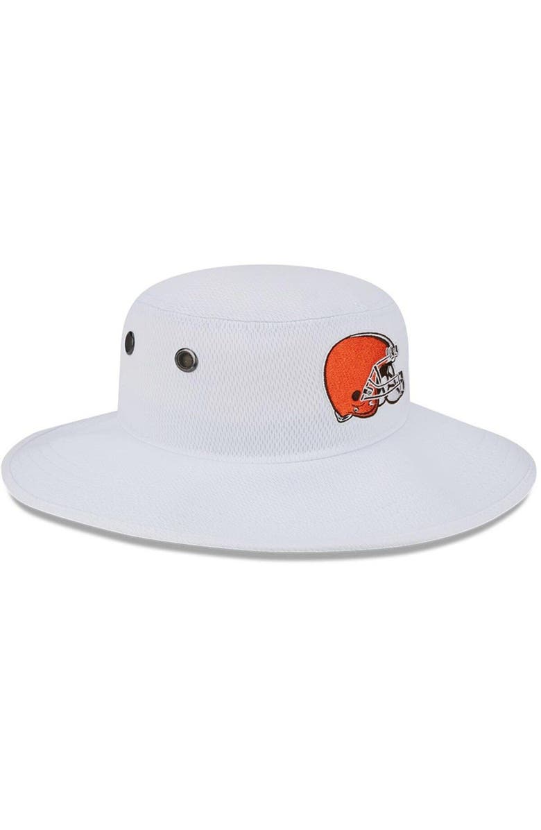 New Era Men's New Era White Cleveland Browns 2023 NFL Training Camp Panama Bucket Hat, Alternate, color, 