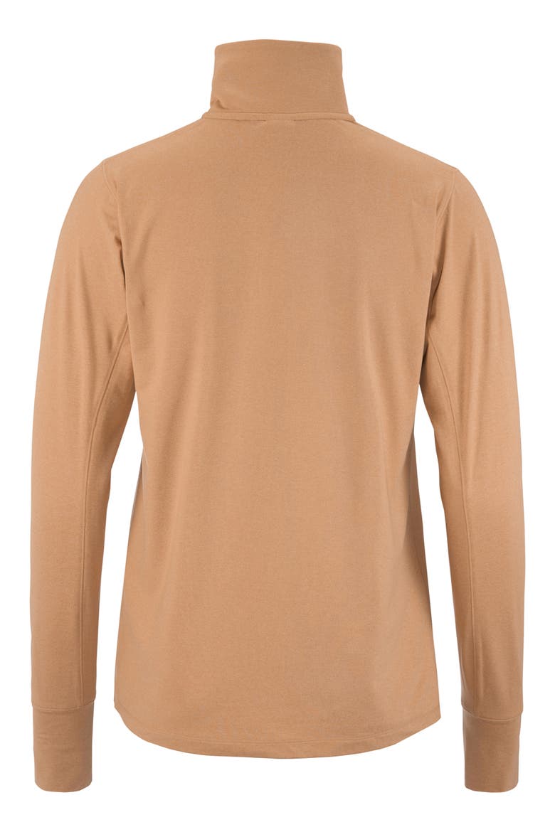 Flow Quarter Zip Pullover, Alternate, color, SYRUP