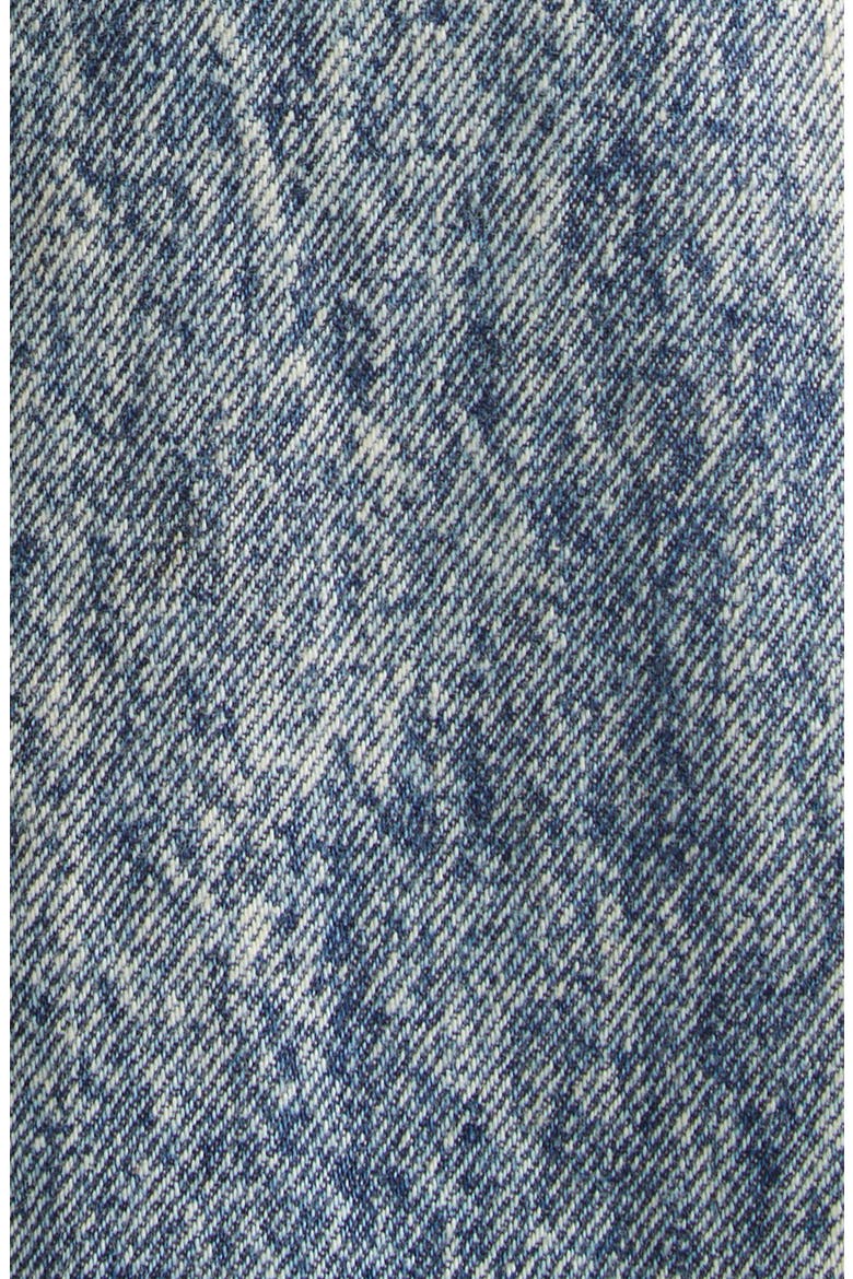 Denim Car Wash Pleated Skirt, Alternate, color, BLUE