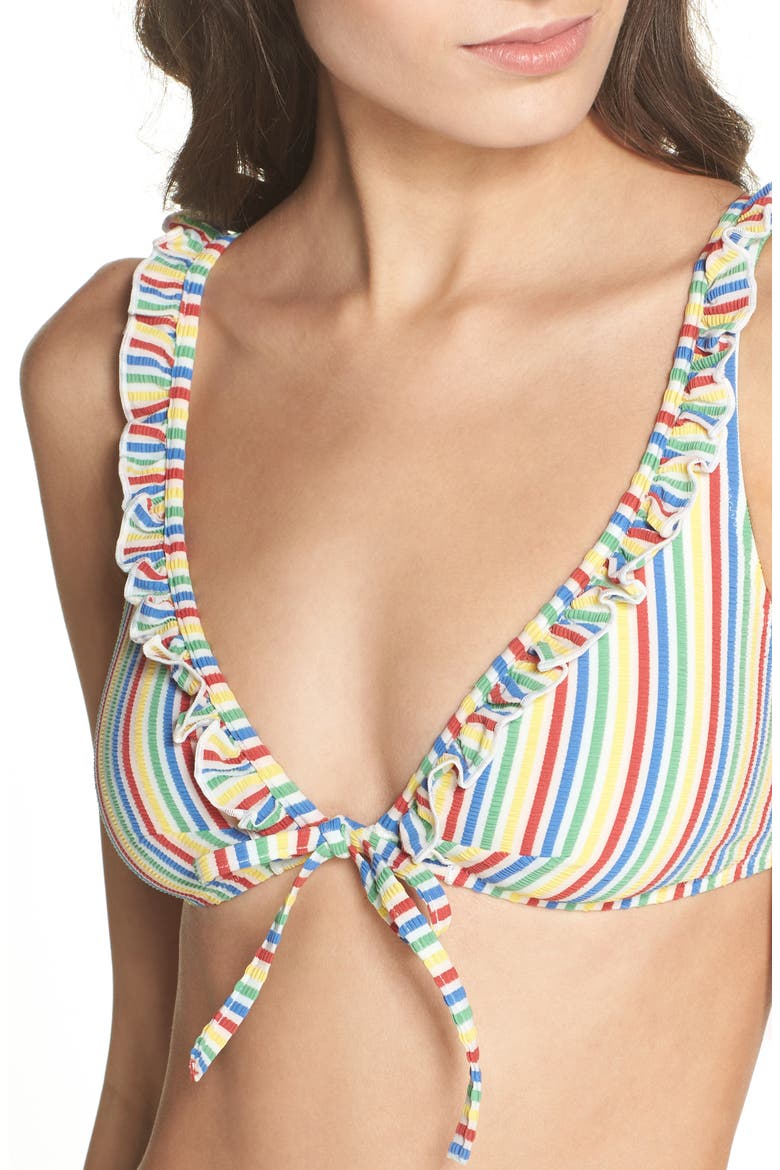The Milly Bikini Top, Alternate, color, YELLOW/ RED MULTI