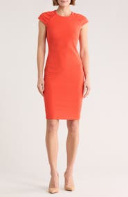 Calvin Klein Cap Sleeve Sheath Dress
