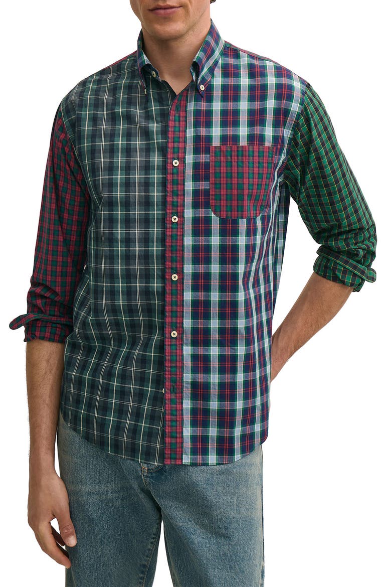 Fun Tartan Cotton Shirt, Main, color, TARTANFUN