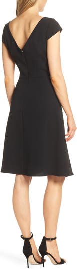 slim fit dress slacks Scoop Neck Fit and Flare Long Sleeve Mini Dress