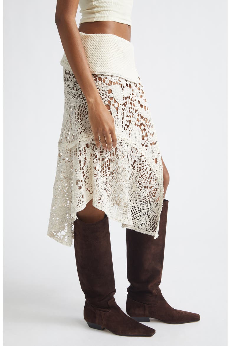 Rita Lace Cover-Up Skirt, Alternate, color, ECRU