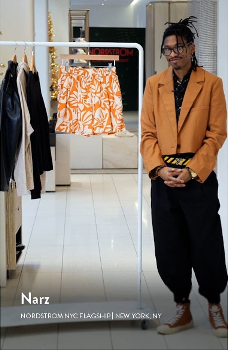 Sea Ya Leaf Print Shorts, sales video thumbnail