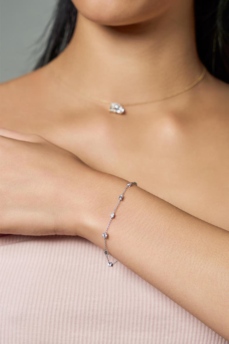 Sigil 14K Gold Lab Grown Diamond Bracelet - 1 Ct, Alternate, color, 14K White Gold