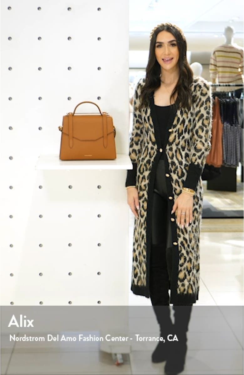 Midi Allegro Calfskin Leather Satchel, sales video thumbnail