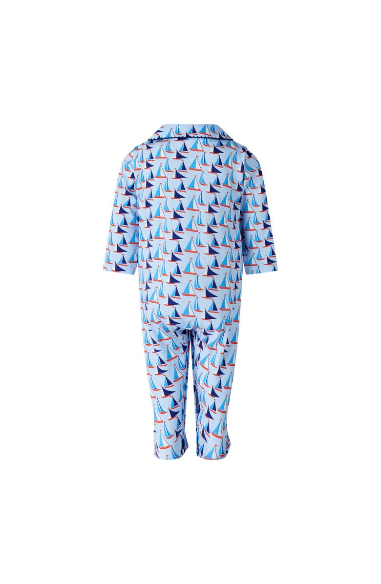 Rachel Riley Sailboat Babygro, Alternate, color, Blue