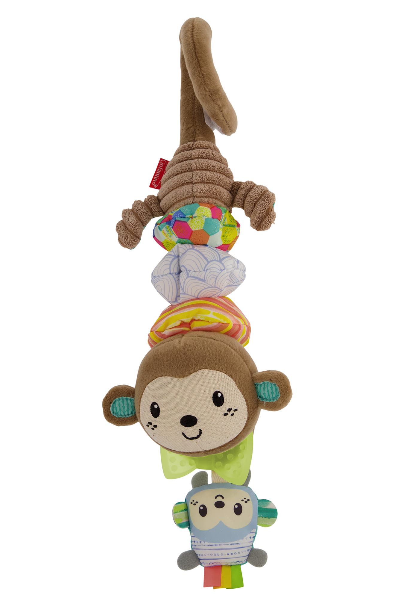 INFANTINO Musical Monkey Pull Down Stroller Toy