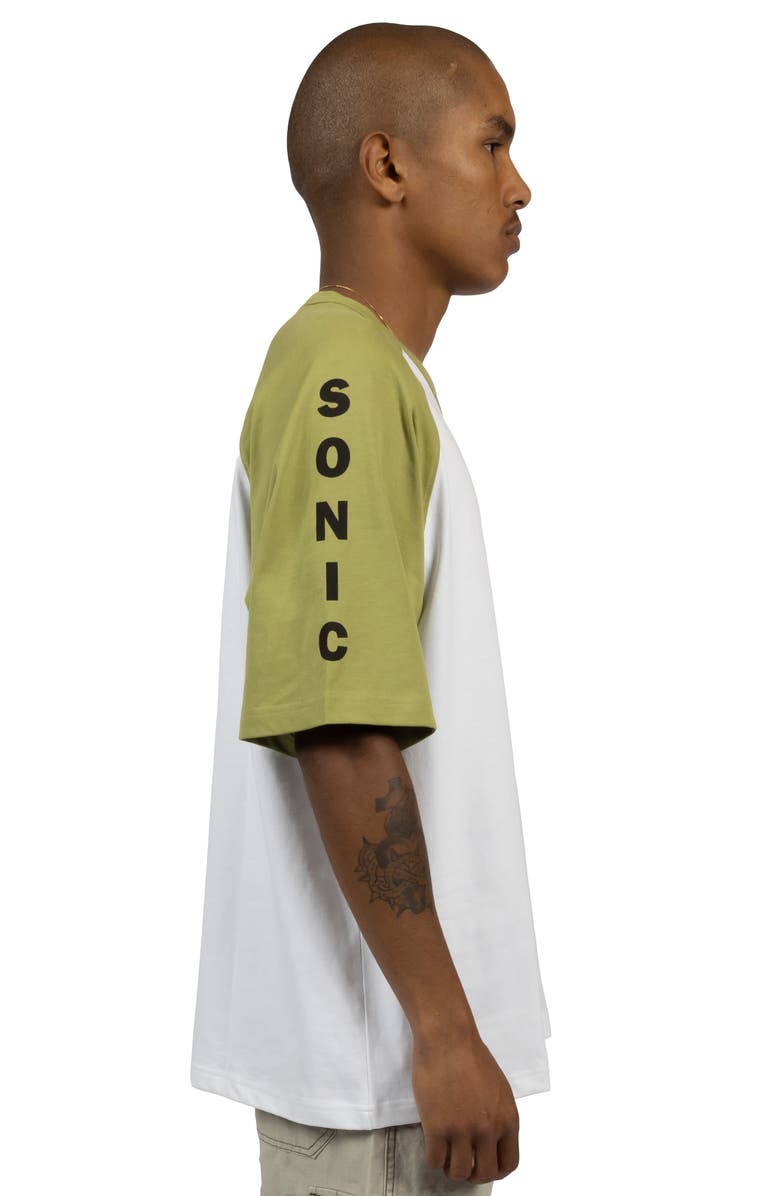 PLEASURES Alien Raglan Sleeve Cotton Graphic T-Shirt, Alternate, color,